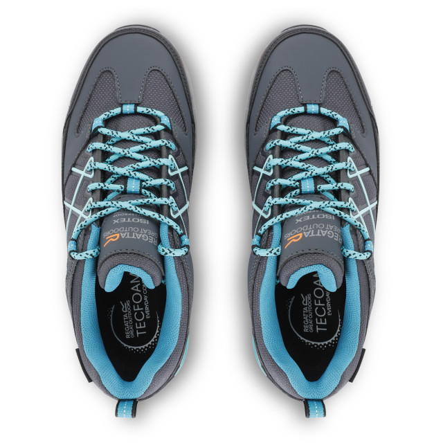 Regatta Dames samaris iii laag loopschoenen UTRG10050_steelgreyturquoise large