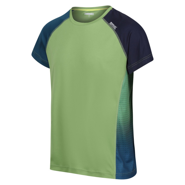 Regatta Heren corballis t-shirt UTRG10367_piquantgreenmoroccanblue large