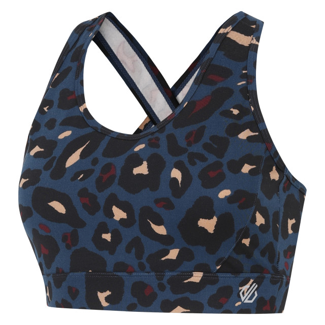 Dare2b Dames swift ii sportbeha met dierenprint UTRG10296_moonlightdenim large