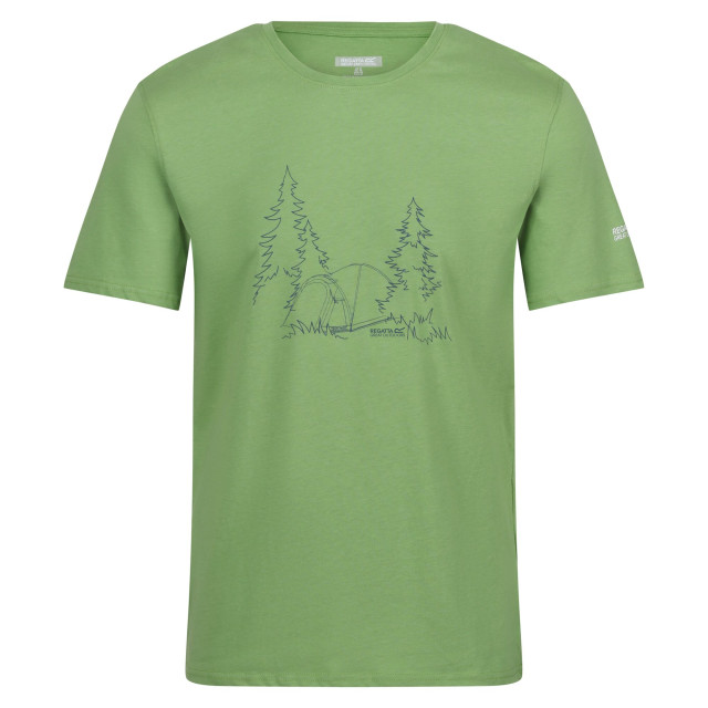 Regatta Heren breezed iv boom t-shirt UTRG9858_piquantgreen large