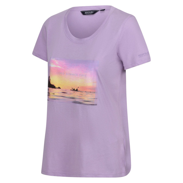 Regatta Dames filandra viii landschap t-shirt UTRG9849_purplerose large