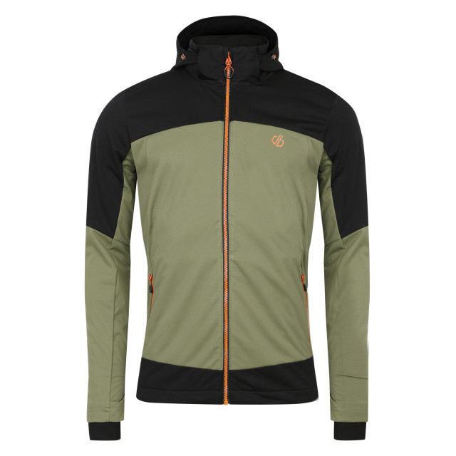Dare2b Heren mountaineer soft shell jas UTRG9766_olivinegreenblack large