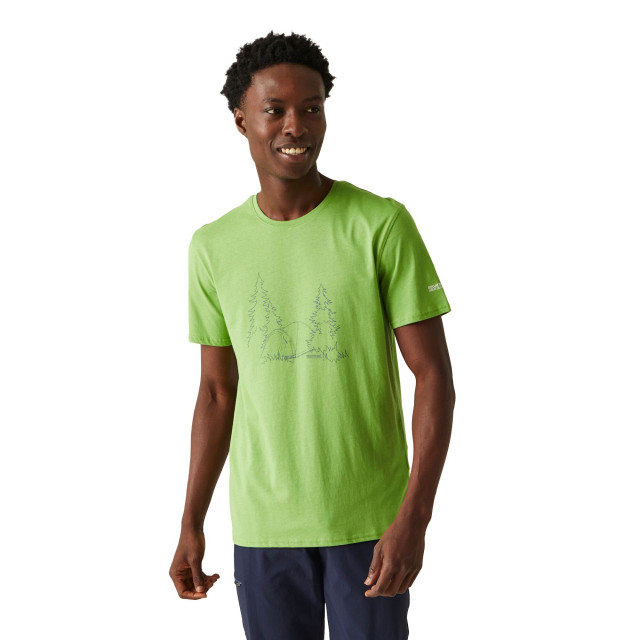 Regatta Heren breezed iv boom t-shirt UTRG9858_piquantgreen large