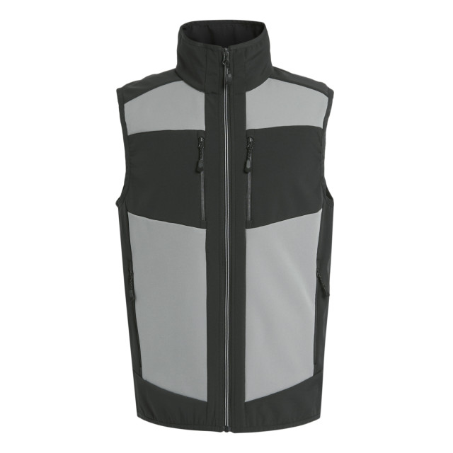 Regatta Heren e-volve colour block softshell bodywarmer UTRG9958_mineralgreyash large