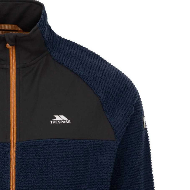 Trespass Heren cranwell fleece jas UTTP6652_bluesmoke large Trespass Heren cranwell fleece jas UTTP6652_bluesmoke large
