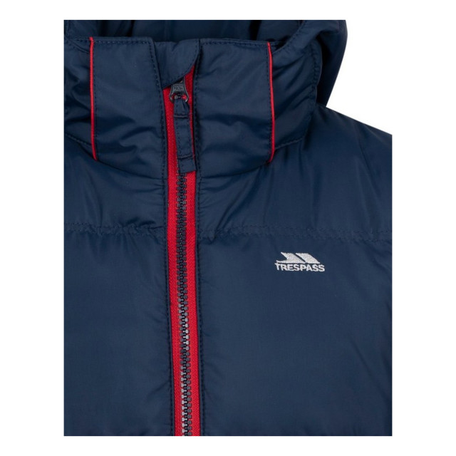 Trespass Kinder/kinder strewd contrast gewatteerde jas met rits UTTP6066_stormgrey large