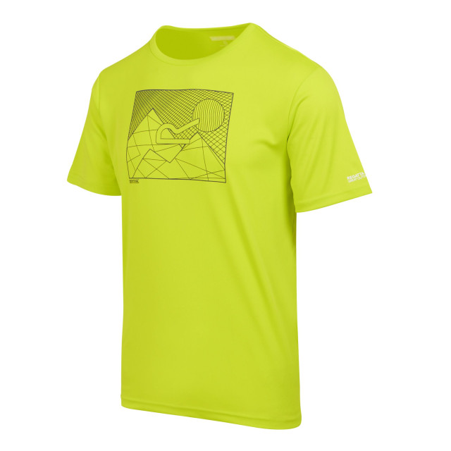 Regatta Heren fingal viii geometrisch t-shirt UTRG9694_citronlime large