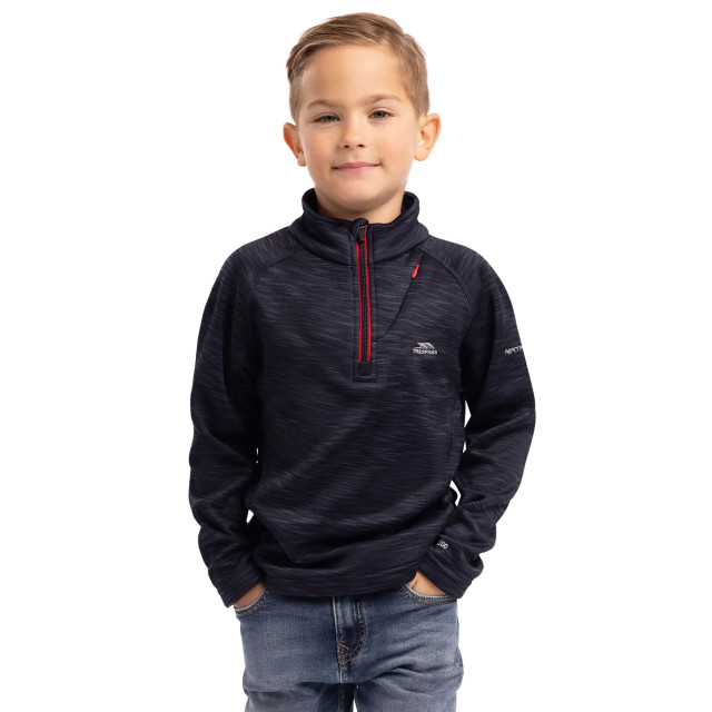 Trespass Childrens boys edvin fleece top UTTP4334_navymarl large