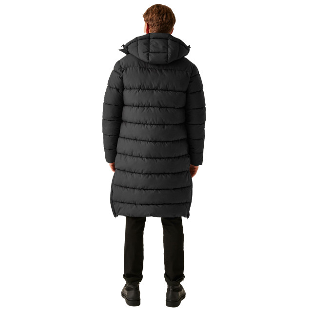 Regatta Heren mottere longline gewatteerde jas UTRG11247_blackblack large
