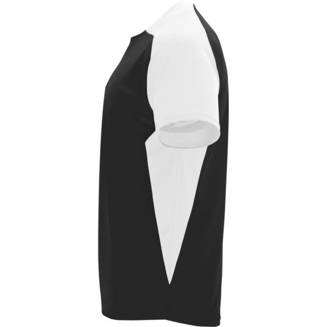 Roly Kinder/kinder bugatti sport t-shirt met korte mouwen UTPF4440_solidblackwhite large