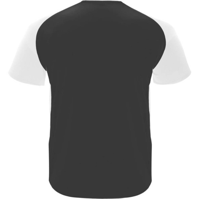 Roly Kinder/kinder bugatti sport t-shirt met korte mouwen UTPF4440_solidblackwhite large
