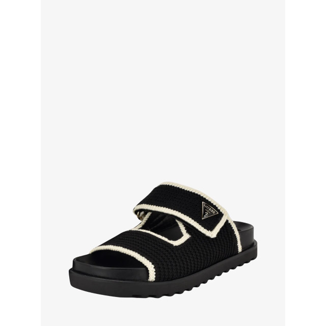 Guess Dames slippers fadenna zwart cream FLJFDN-FAB19-BLKCR large