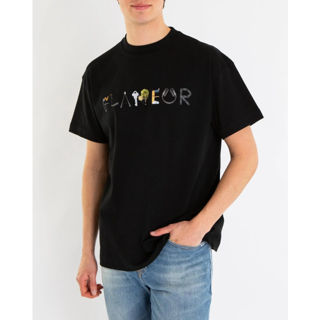 Flaneur Homme Heren objects t-shirt F15017-Black large
