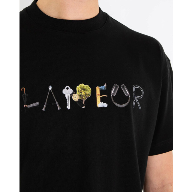 Flaneur Homme Heren objects t-shirt F15017-Black large