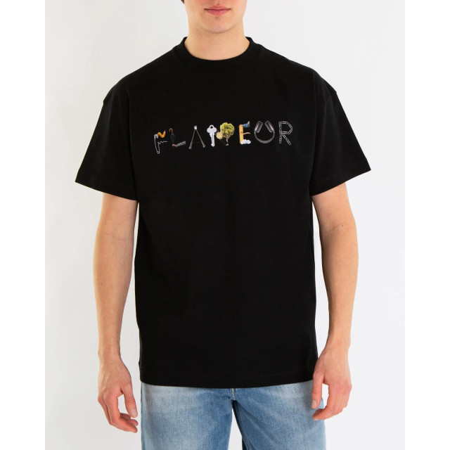 Flaneur Homme Heren objects t-shirt F15017-Black large