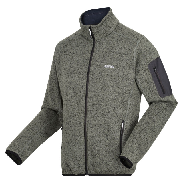 Regatta Heren newhill marl full zip fleecejack UTRG8770_agavegreenash large
