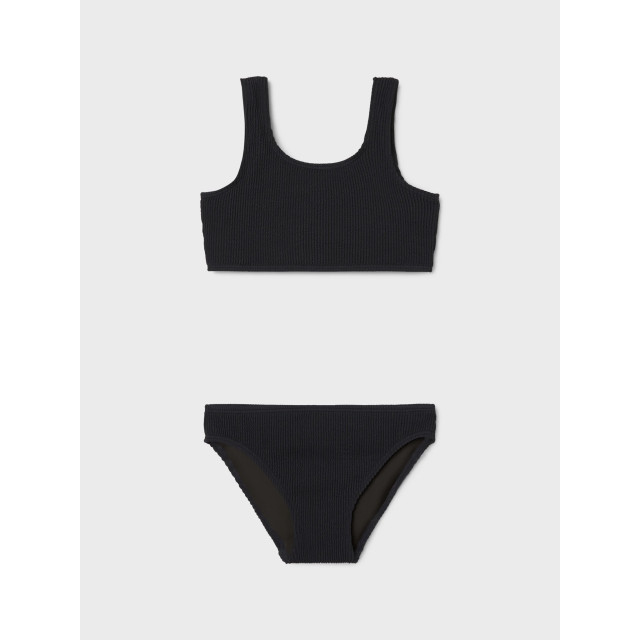 Name It Meisjes bikini set nkfziba gestreept met kliksluiting 13232807-Zwart large