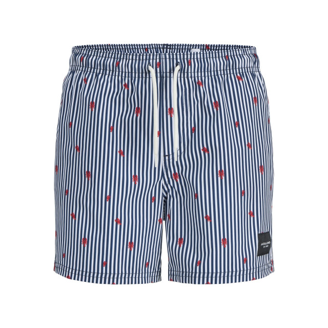 Jack & Jones Jongens zwemshort jpstmaui kreeft blauw/wit gestreept 12273846 large