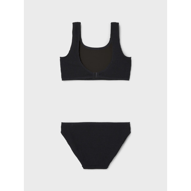 Name It Meisjes bikini set nkfziba gestreept met kliksluiting 13232807-Zwart large