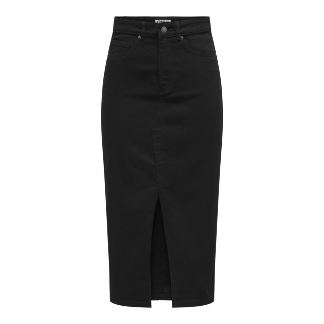 Only Onlsiri front slit skirt dnm gua no black denim 4480.81.0001 large