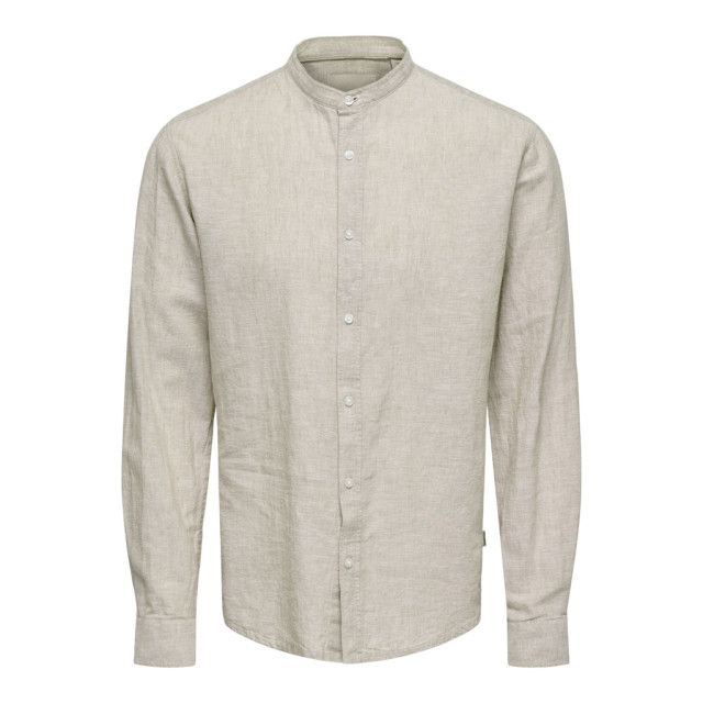 Only & Sons Onscaiden life ls solid linen mao n beige 5309.05.0019 large