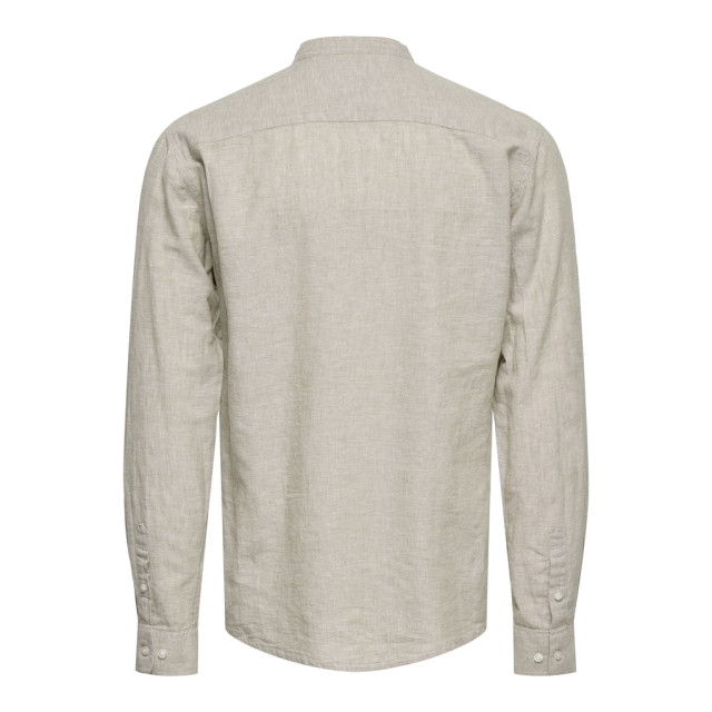 Only & Sons Onscaiden life ls solid linen mao n beige 5309.05.0019 large