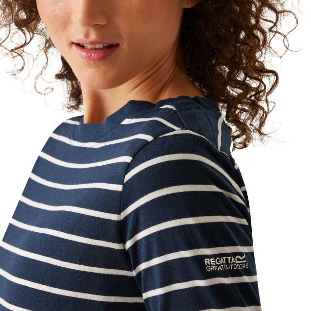 Regatta Dames bayletta 3/4 mouw top UTRG10195_navywhite large