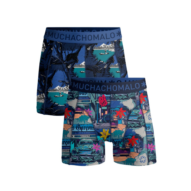 Muchachomalo Jongens 2-pack boxershorts urbex jungle URBEXJUNGLE1010-04J large