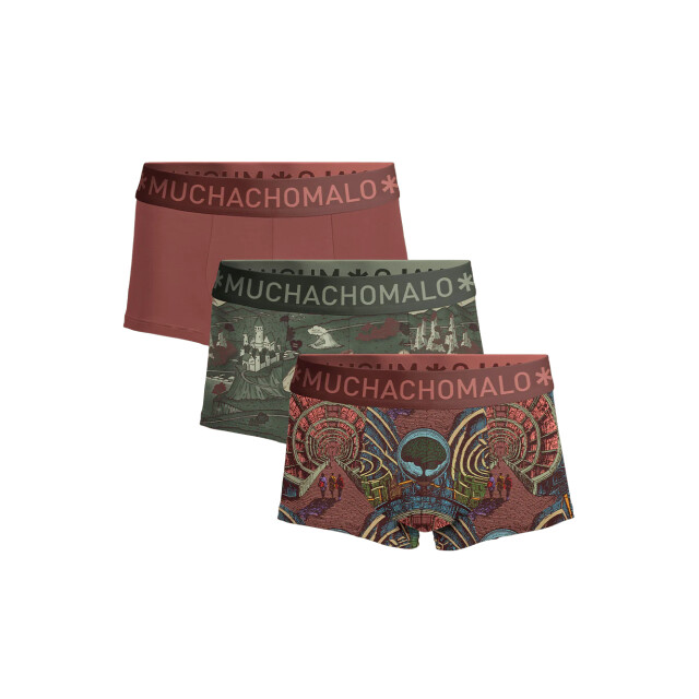 Muchachomalo Heren 3-pack trunks maze life MAZELIFE3025-07 large Muchachomalo Heren 3-pack trunks maze life MAZELIFE3025-07 large
