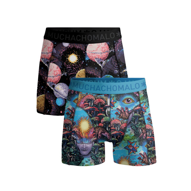 Muchachomalo Jongens 2-pack boxershorts inner outer space INNEROUTERSPACE1010-04J large
