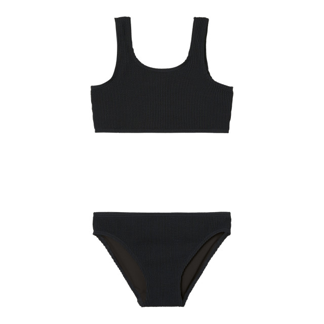 Name It Meisjes bikini set nkfziba gestreept met kliksluiting 13232807-Zwart large