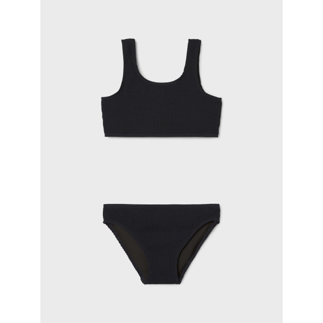 Name It Meisjes bikini set nkfziba gestreept met kliksluiting 13232807-Zwart large