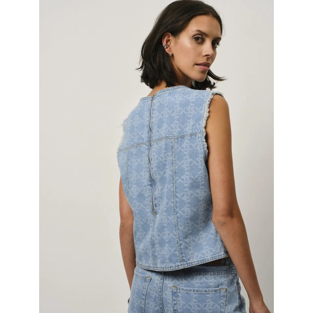 Dante 6 D6 laia monogram jeans top D6 Laia Monogram Jeans Top/Skywash Blue 4250 large