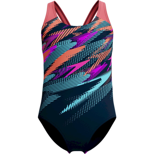 Speedo eco+ dig placem splashb blu/blu badpak sport meisjes 069128_202-140 large