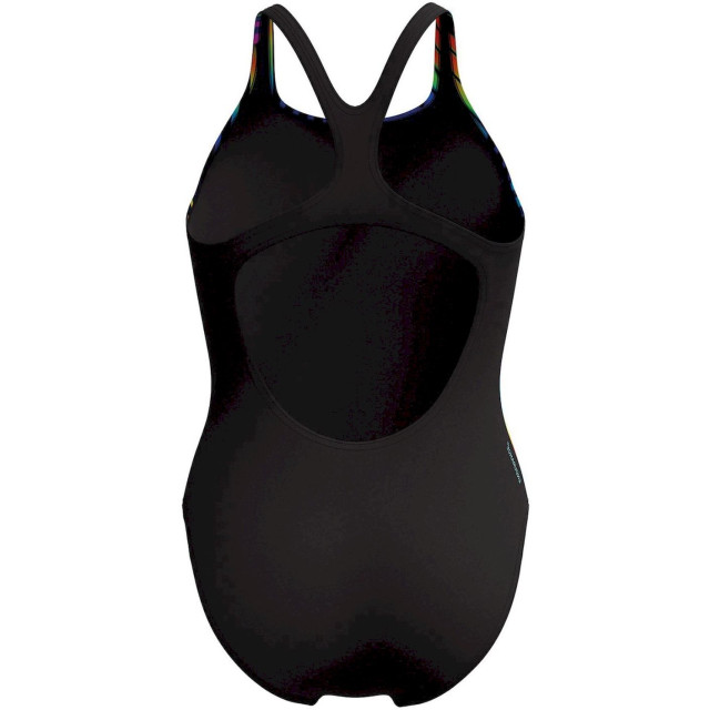 Speedo eco+ dig printed medalist bla/yel badpak sport dames 069131_994-36 large