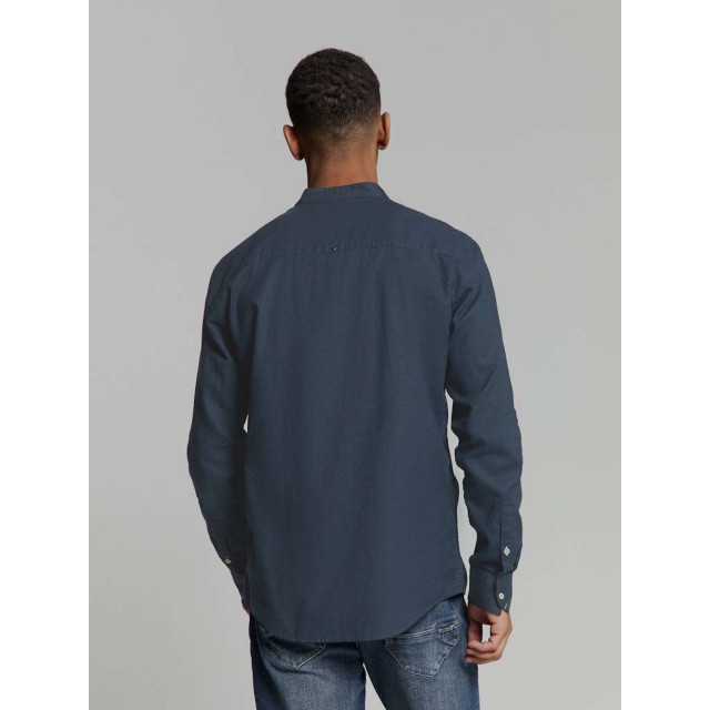 No Excess Shirt granddad solid with linen night 27470218SN-078 large