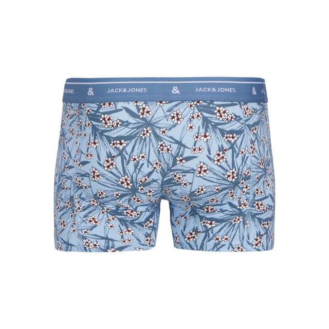 Jack & Jones Heren boxershorts trunks jaczach 3-pack gebloemde print/effen 12269357 large