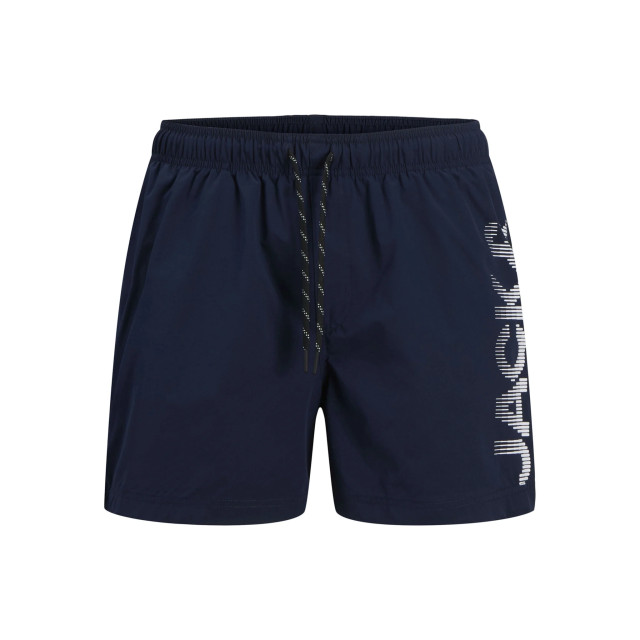 Jack & Jones Heren plus size zwemshort jpstmaui splicelogo donker 12278715-Donkerblauw large