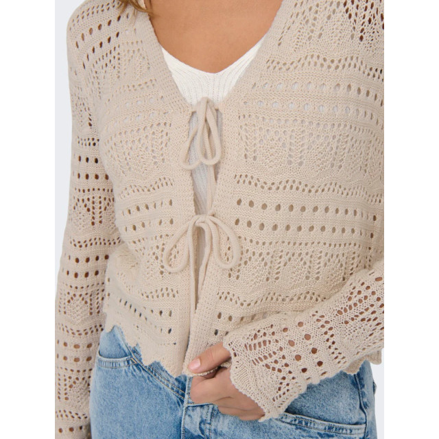 Jacqueline de Yong Sun lay l/s v-neck tie cardigan 15347234 large