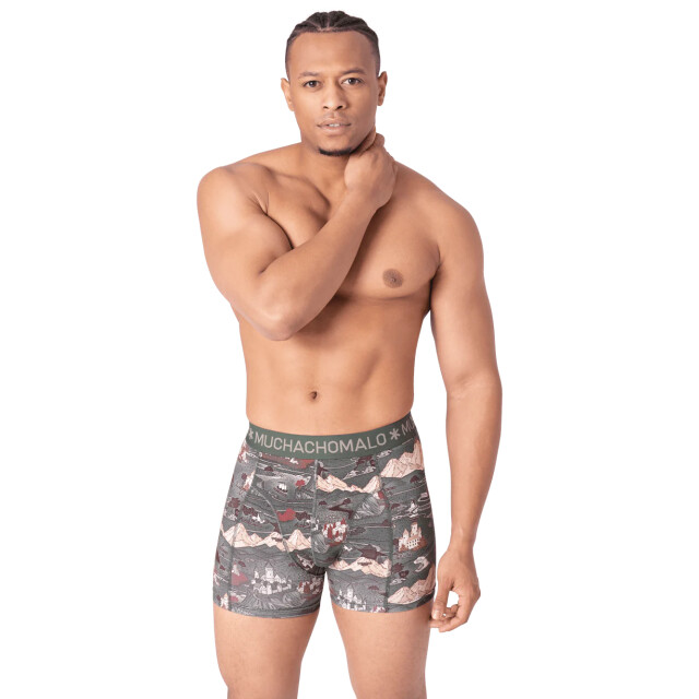 Muchachomalo Heren 3-pack boxershorts maze life MAZELIFE1010-07 large Muchachomalo Heren 3-pack boxershorts maze life MAZELIFE1010-07 large