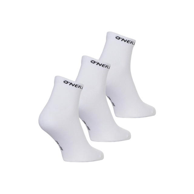 O'Neill Heren / dames enkelsokken quarter sokken 9-pack wit/zwart 750003-9P-ZWART/WIT large