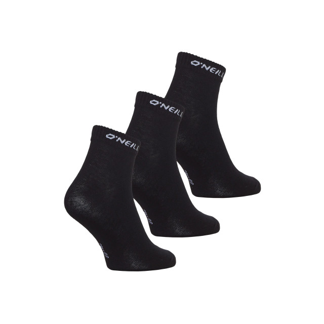 O'Neill Heren / dames enkelsokken quarter sokken 9-pack wit/zwart 750003-9P-ZWART/WIT large