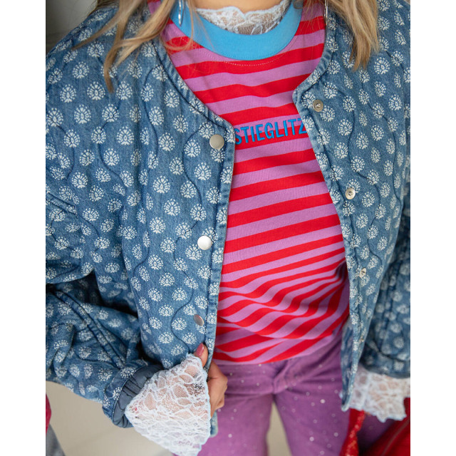 Turquoise Top lange mouw 24219 top kant Turquoise Top lange mouw 24219 Top Kant large