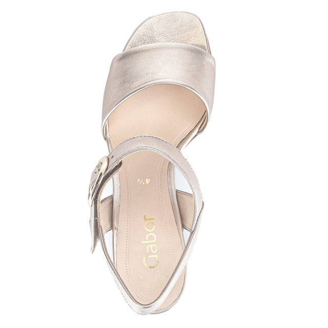 Gabor Gabor Sandalen met hak 61.700.62 Sandalen Ecru Gabor Sandalen met hak 61.700.62 large