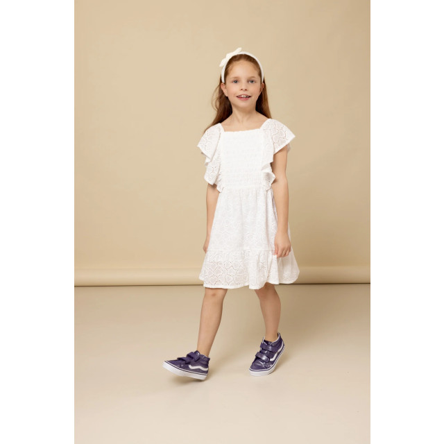 Looxs Revolution Zomerjurk broderie anglaise voor meisjes in de kleur 2512-7804-010 large