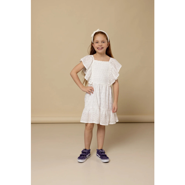 Looxs Revolution Zomerjurk broderie anglaise voor meisjes in de kleur 2512-7804-010 large