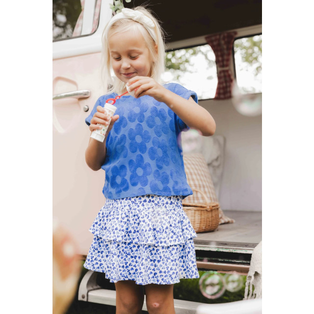 Looxs Revolution T-shirt badstof kobalt voor meisjes in de kleur 2512-7432-185 large