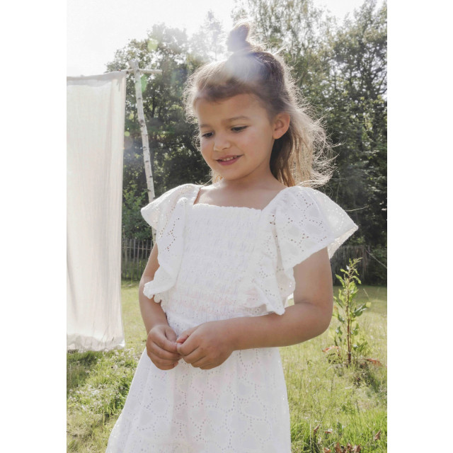 Looxs Revolution Zomerjurk broderie anglaise voor meisjes in de kleur 2512-7804-010 large