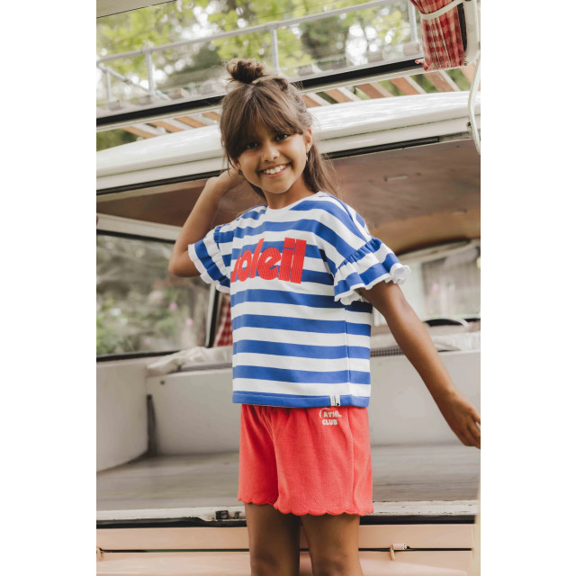 Looxs Revolution Short badstof voor meisjes in de kleur 2512-7642-282 large Looxs Revolution Short badstof voor meisjes in de kleur 2512-7642-282 large