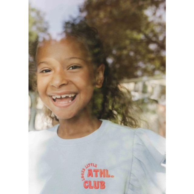 Looxs Revolution T-shirt ribjersey blue voor meisjes in de kleur 2512-7450-134 large Looxs Revolution T-shirt ribjersey blue voor meisjes in de kleur 2512-7450-134 large